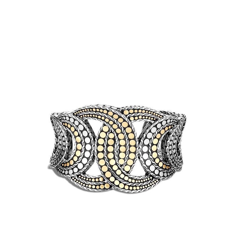 Dot Cuff Sterling Silver with 18K Gold
