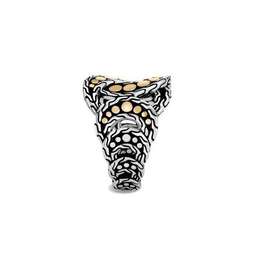 Dot Ring in Silver and 18K Gold
