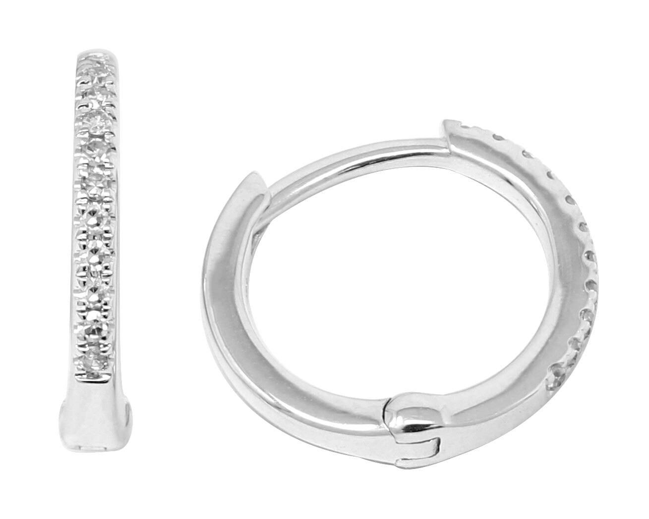 12mm Diamond Hoops