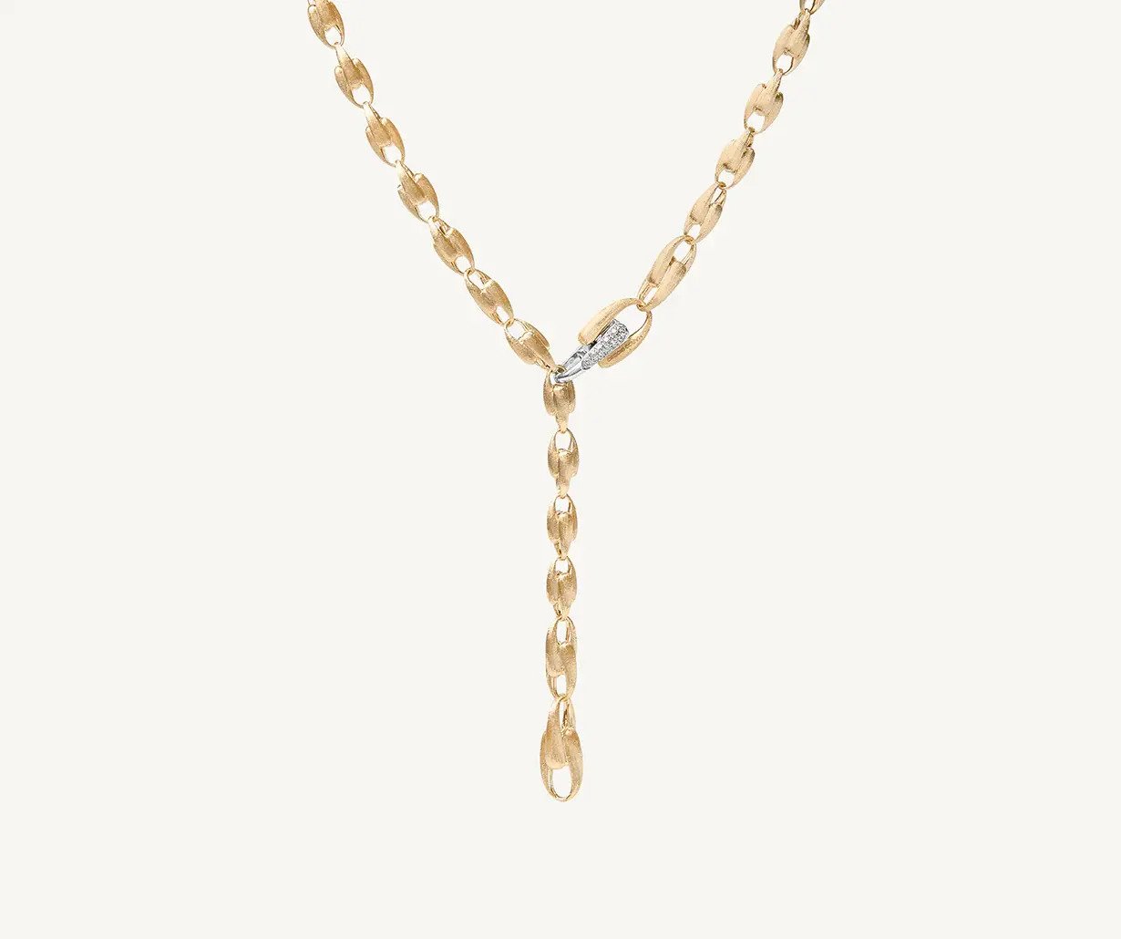 Gold Lucia Necklace with Diamonds