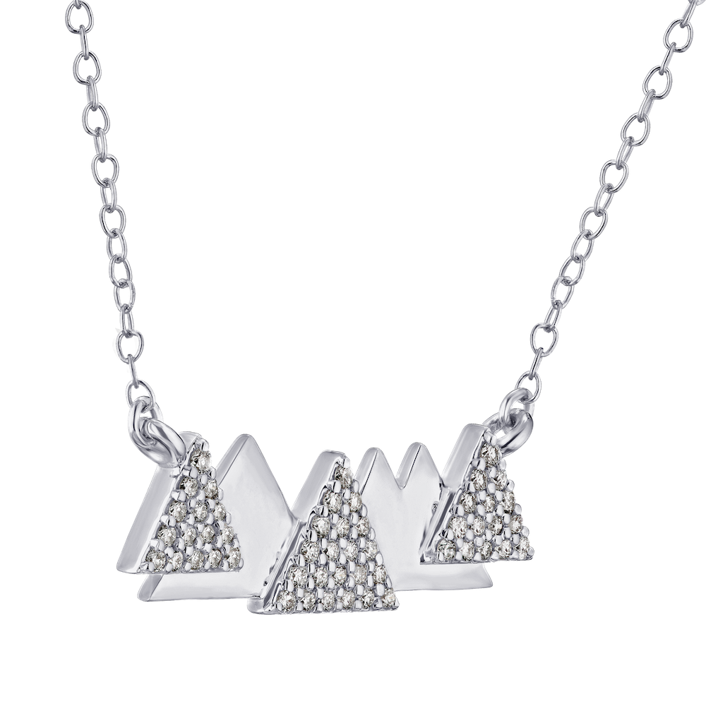 Floating Mountains Diamond Necklace