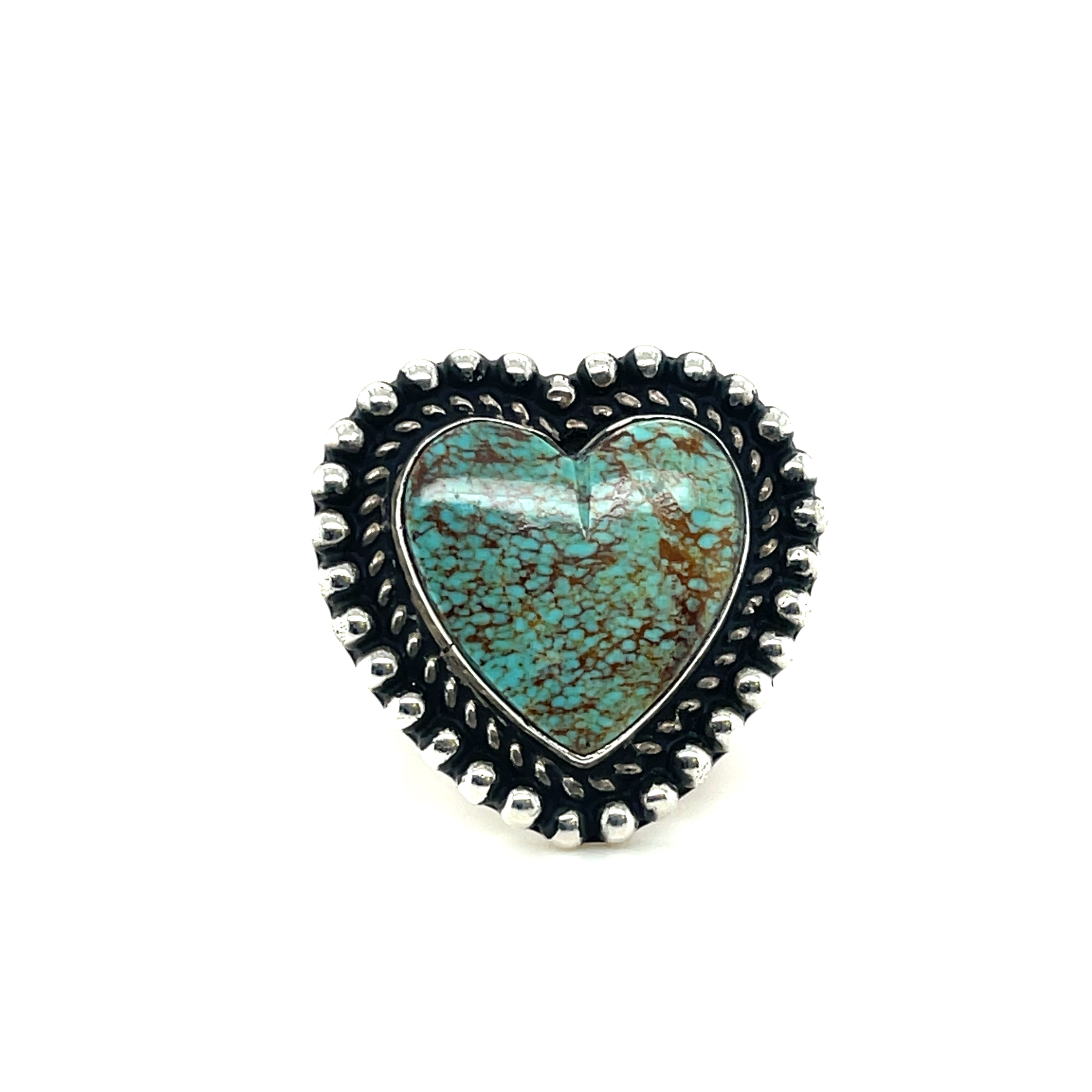 Turquoise heart ring