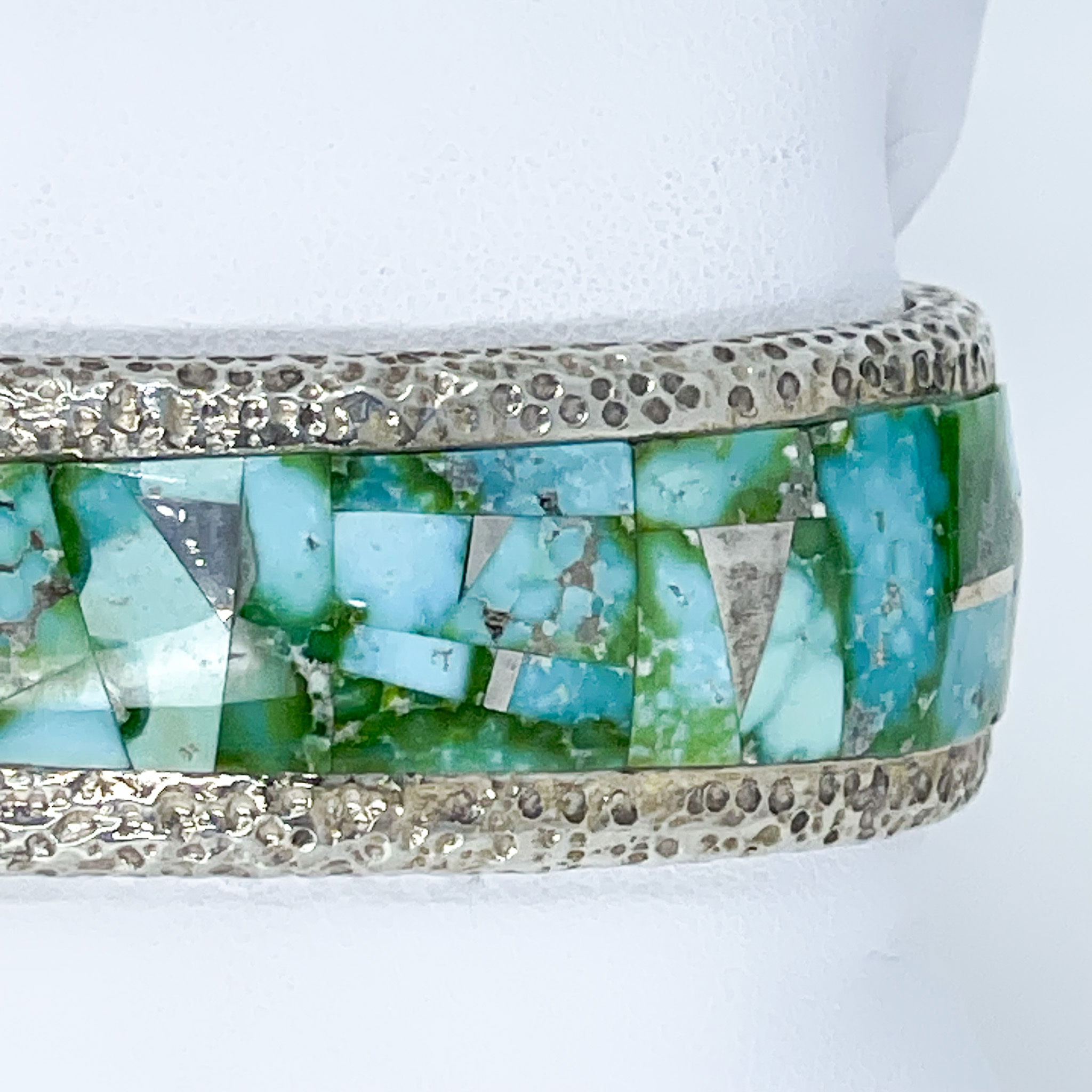 Sterling Silver GL Cuff Bracelet with Sonoran turquoise Sterling Silver GL Cuff Bracelet with Sonoran turquoise