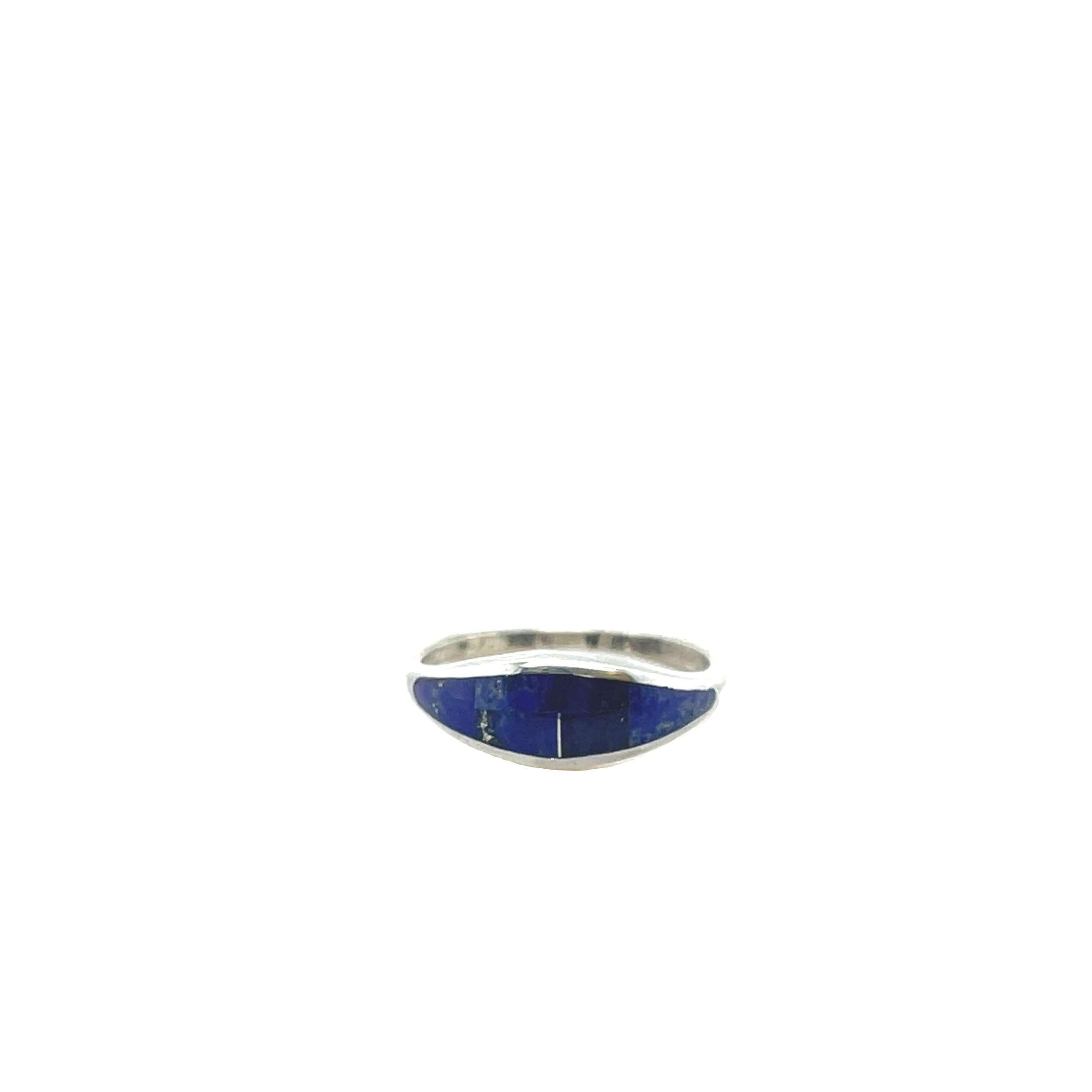 Sterling Silver GL Lapis Band