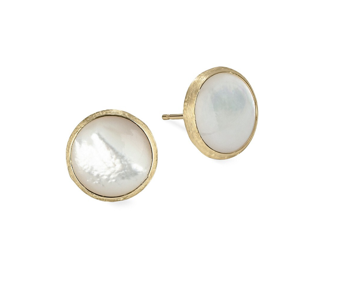 Jaipur collection Mother of Pearl 18K YG Earrings