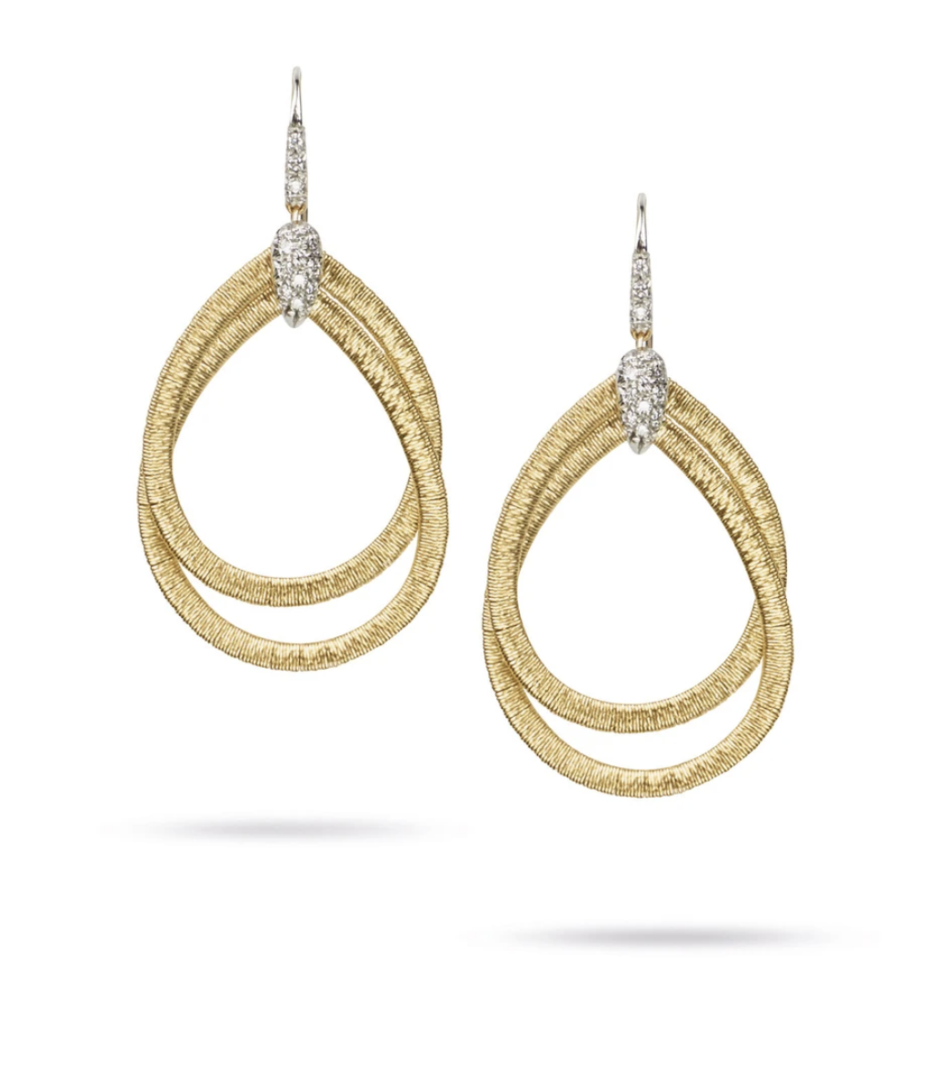 Cairo Collection 18K Yellow Gold & Diamond Earrings