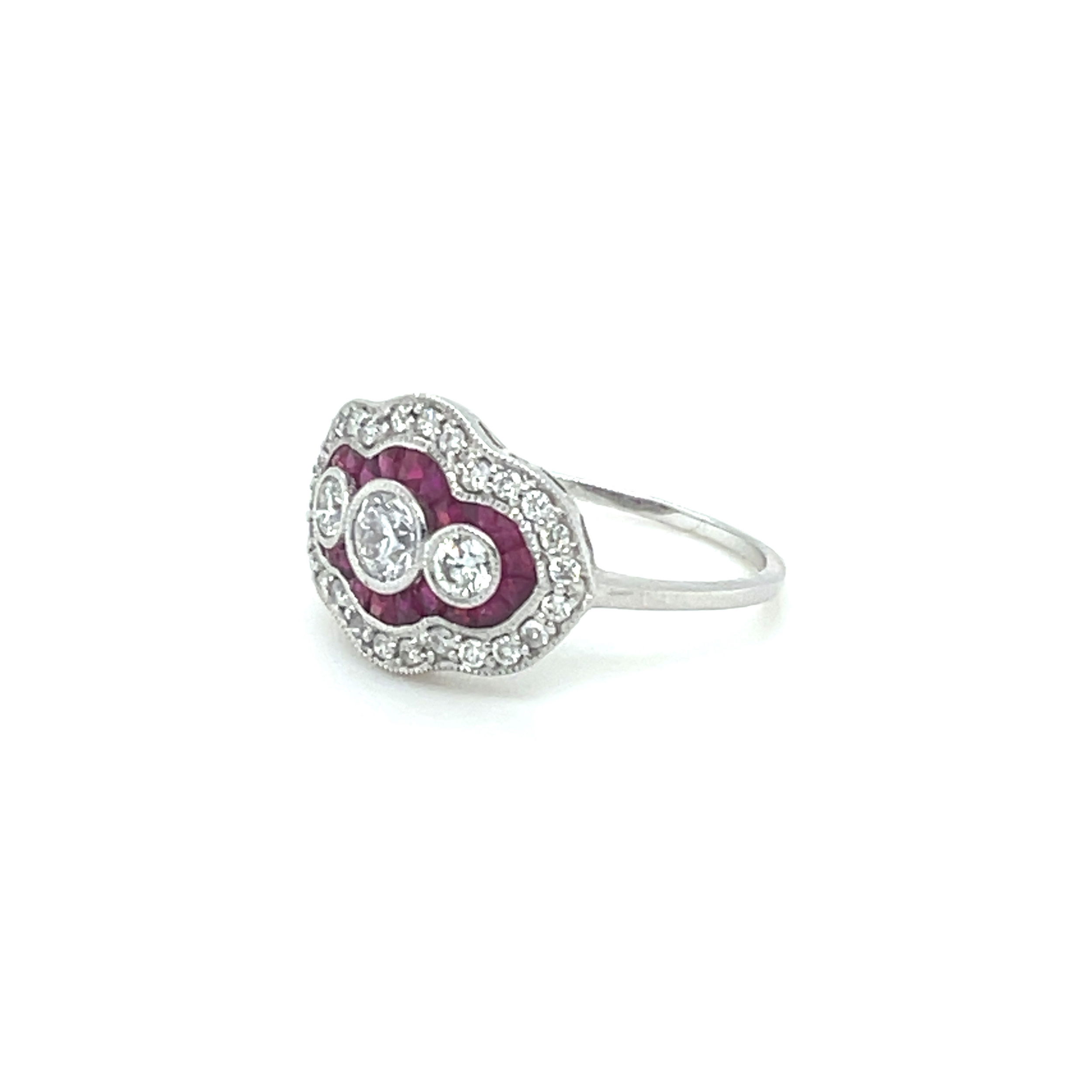 Vintage Inspired Ruby Ring