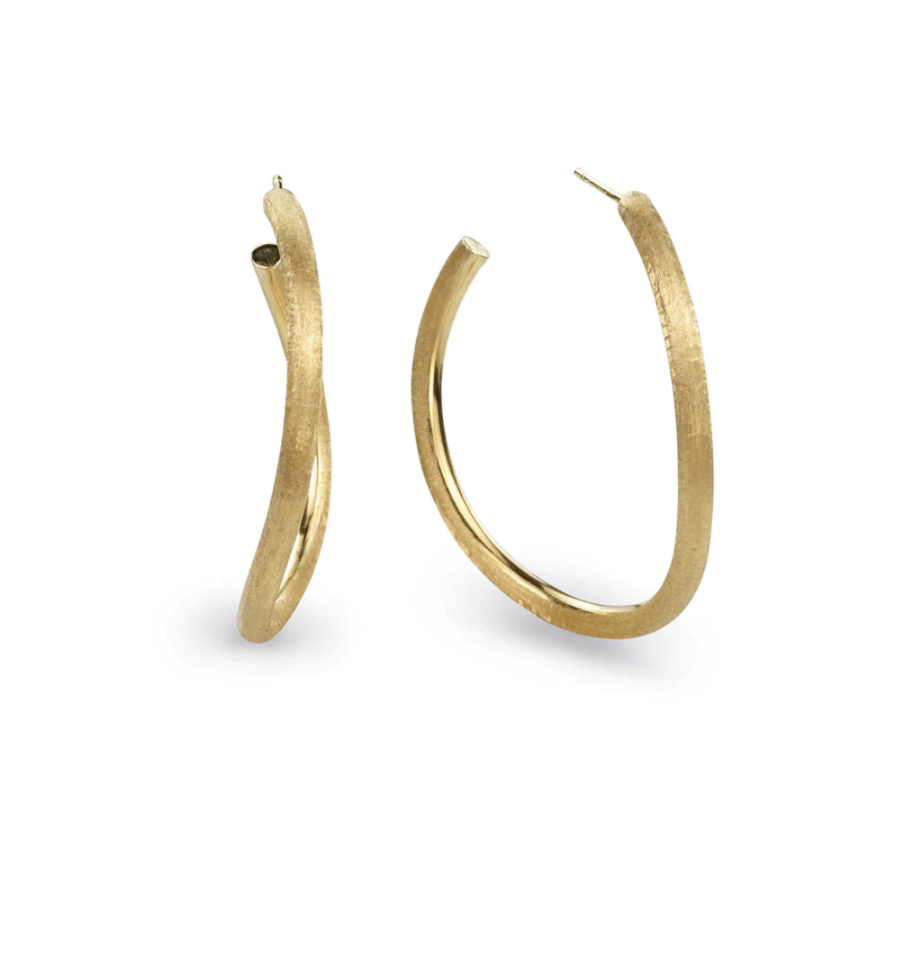 Jaipur Collection 18K YG Twisted Hoops