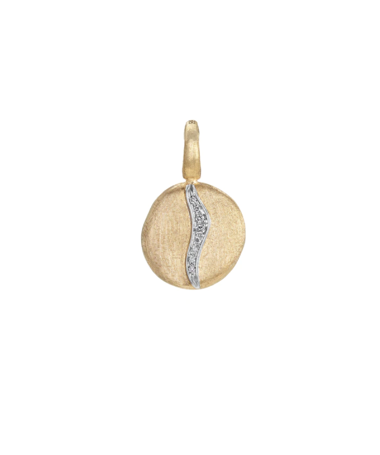 Jaipur Collection 18K YG Small Diamond Accent Pendant