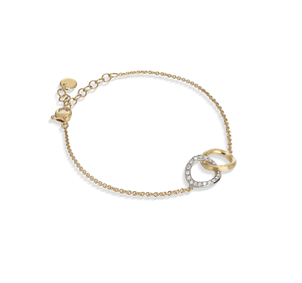 Jaipur Collection 18K Yellow & White Gold Bracelet with Diamonds