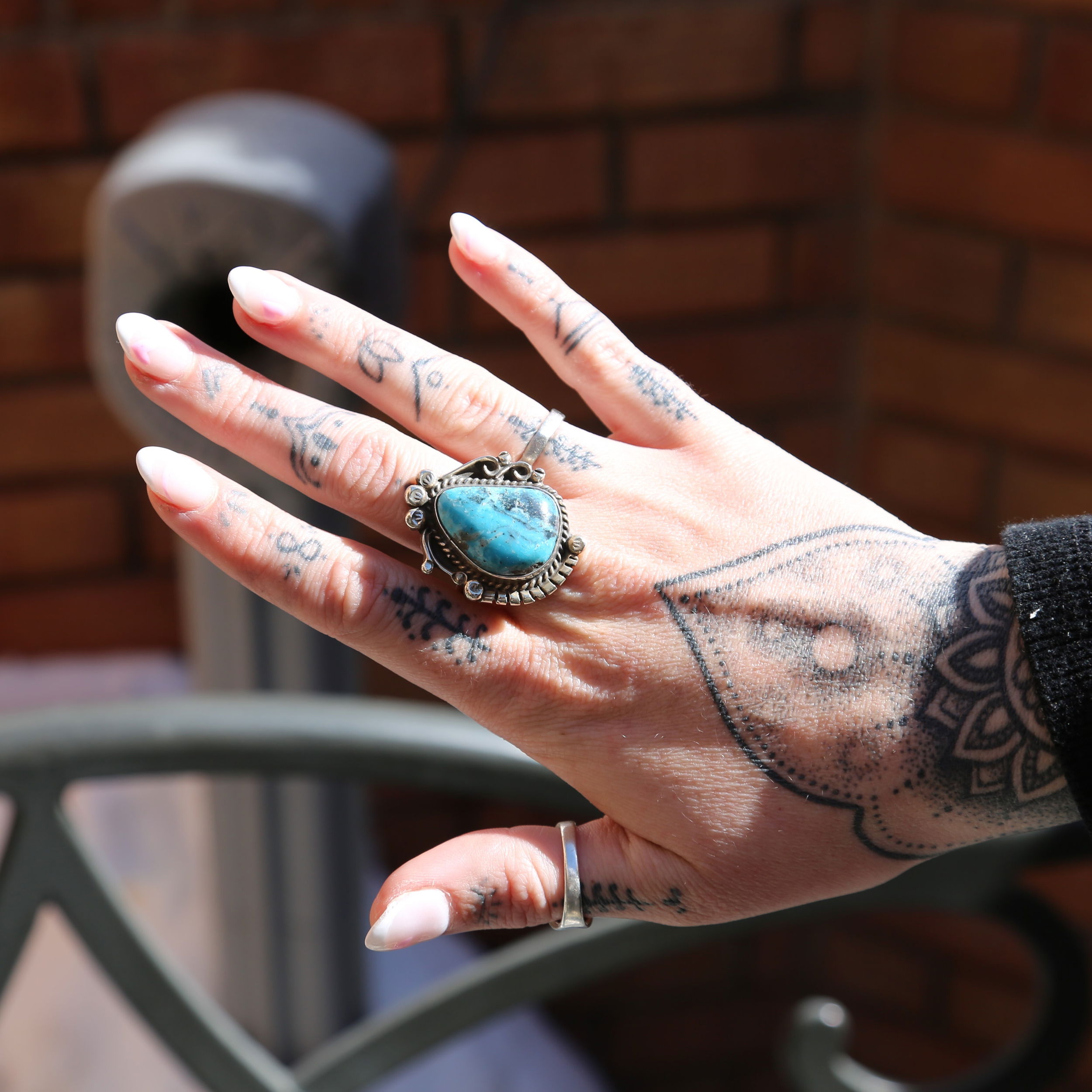 Sterling Silver Nevada Turquoise Ring