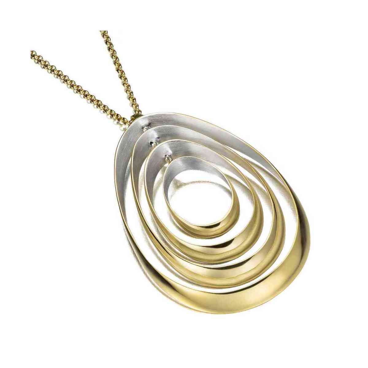 BUBBLE Pendant in Silver. 18k Gold Vermeil