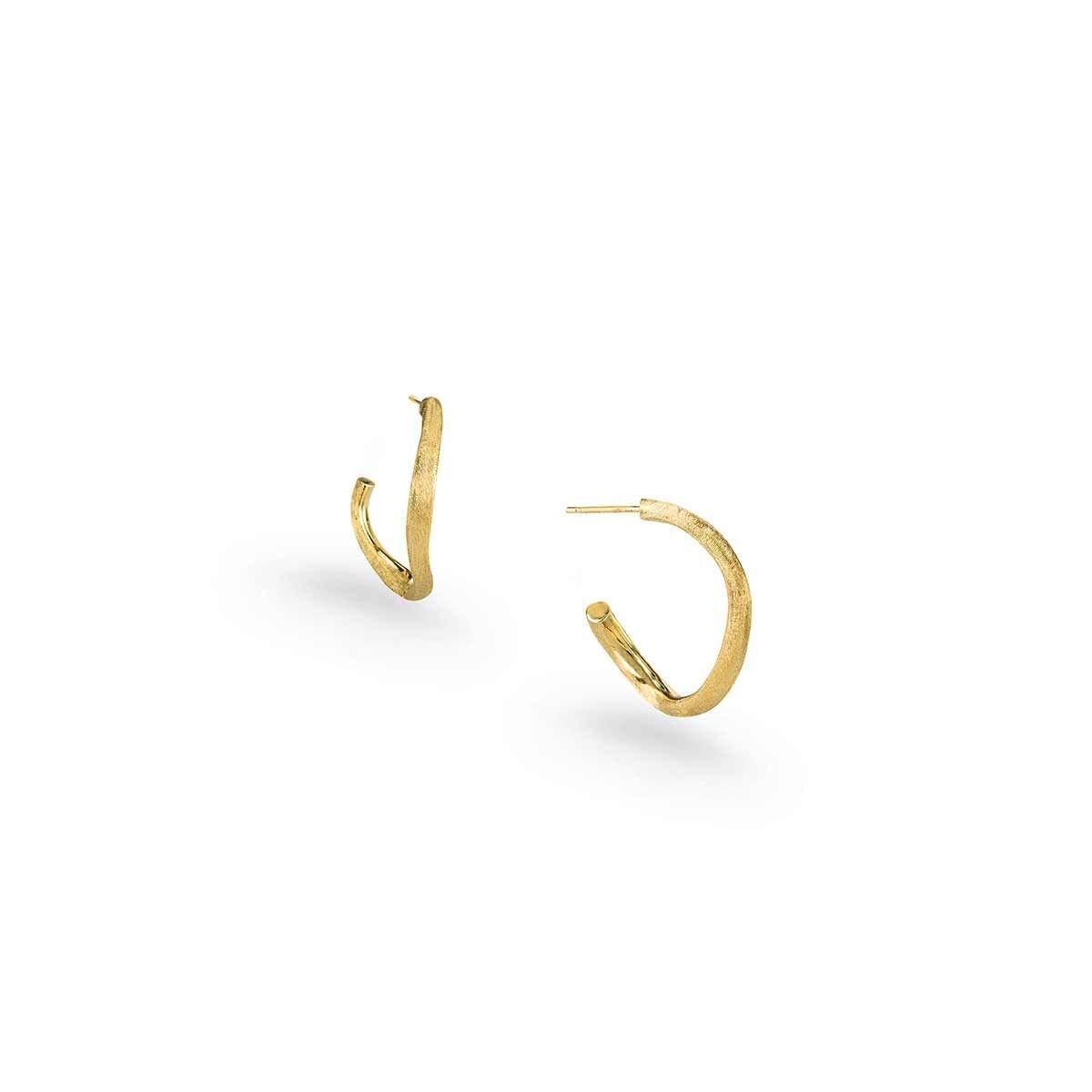 Jaipur Collection 18K YG Curved Hoops