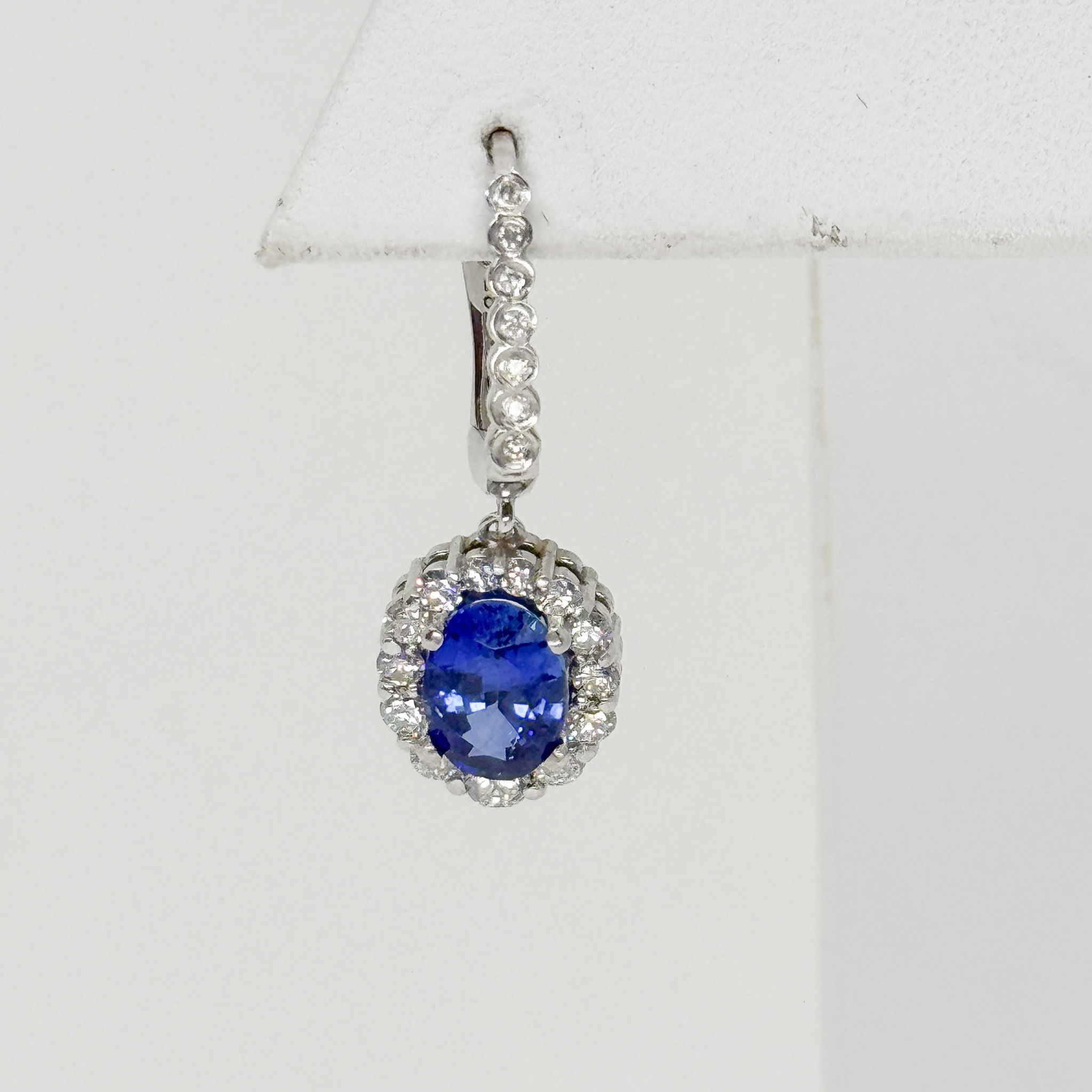 4ct Ceylon sapphire earrings