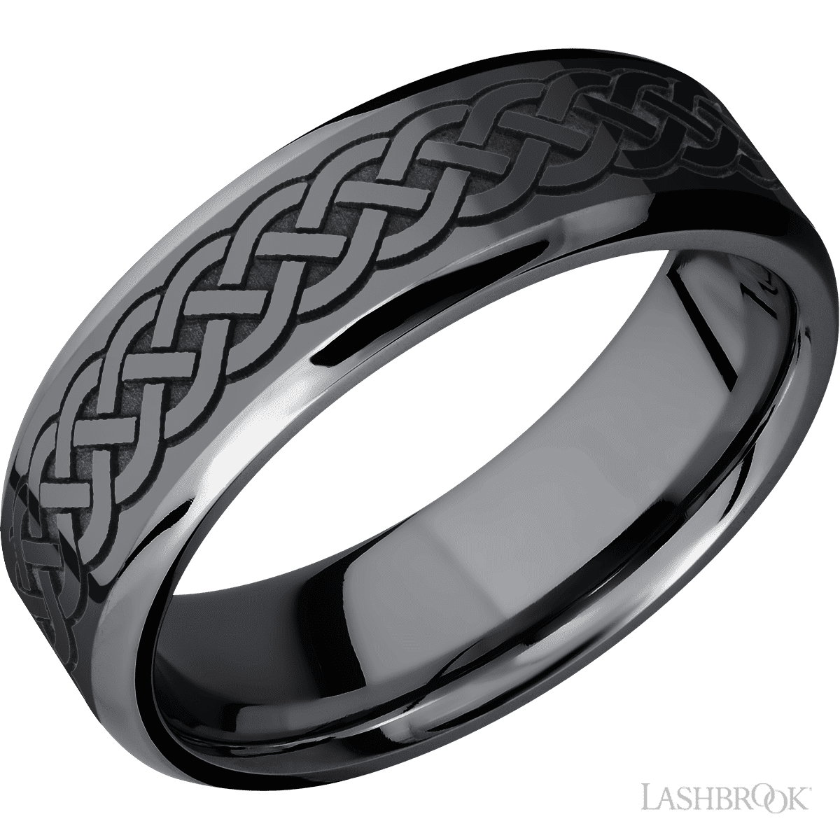 Tantalum Band with Celtic Pattern