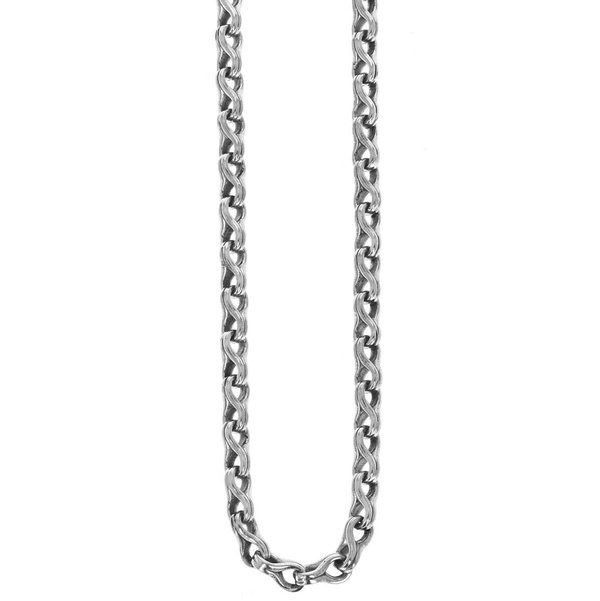 Closeup photo of Twisted Eight Link Necklace
