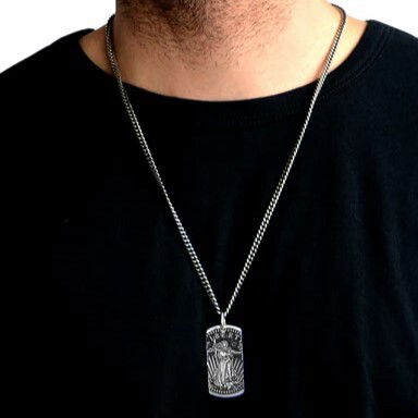 Liberty Dog Tag Pendant
