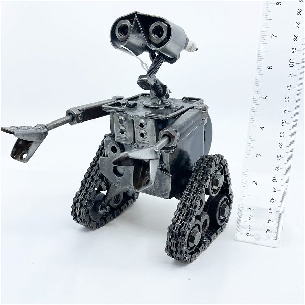 Closeup photo of Wall-E Figurine