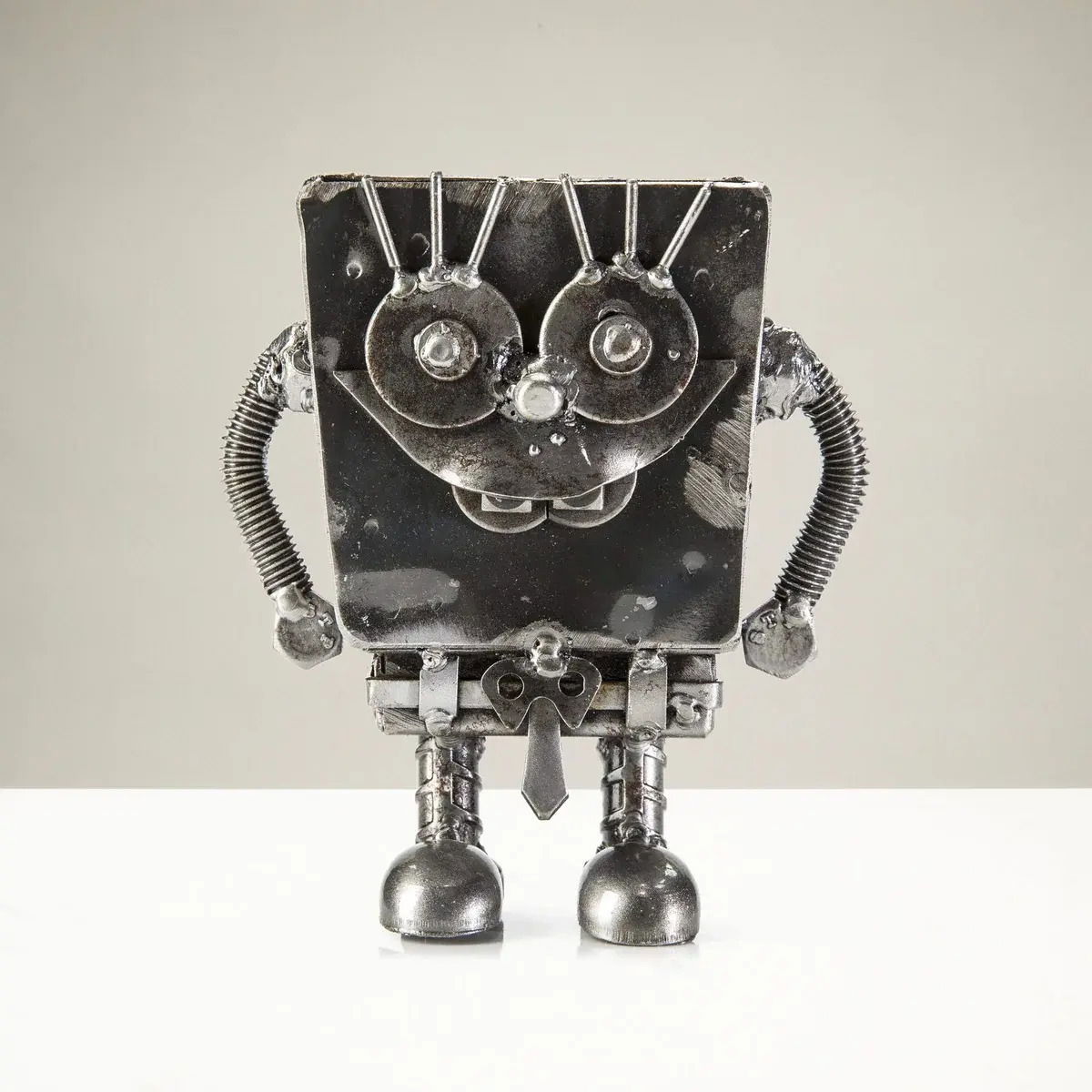 SpongeBob Inspired Recycled Metal Sculpture