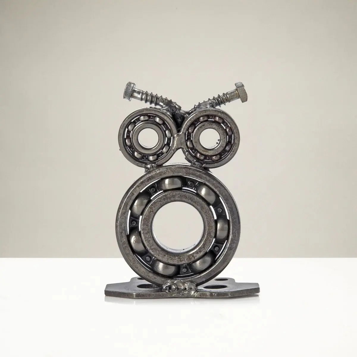 Owl Recycled Metal Sculpture