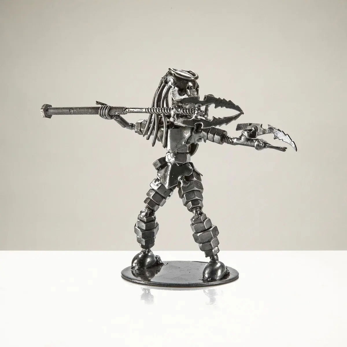 Predator Inspired Recycled Metal Sculpture