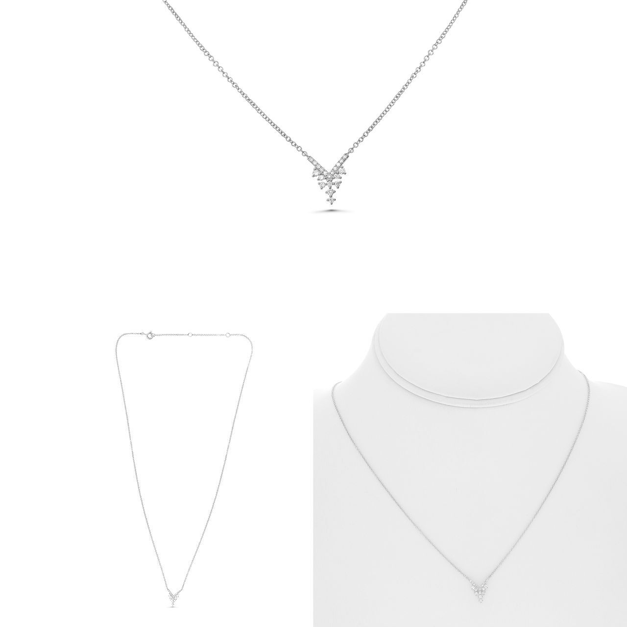 14kw 0.11ct Diamond necklace