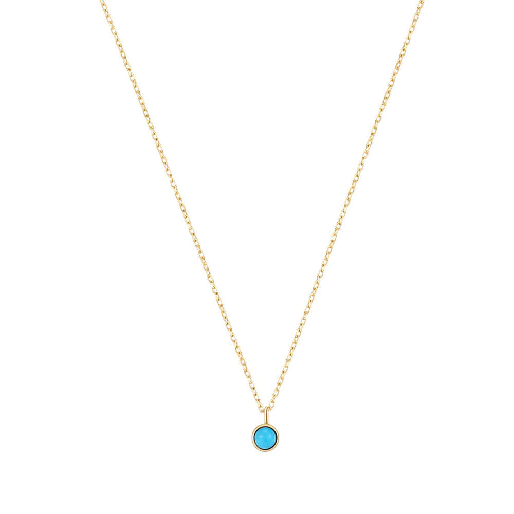 MARIA | Turquoise Solitaire Necklace