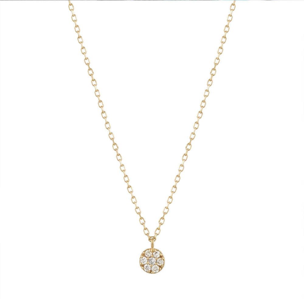LILY | Diamond Disc Necklace