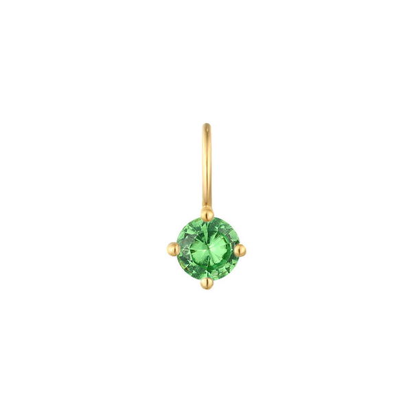 Closeup photo of MAY | Green Tsavorite Necklace Charm
