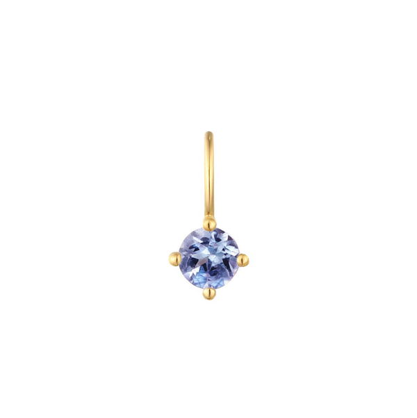 Closeup photo of DECEMBER | Tranzanite Necklace Charm