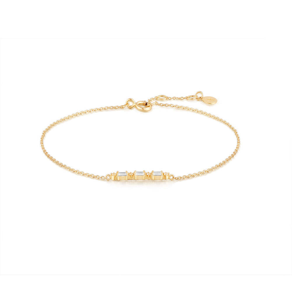 AMELIA | White Sapphire Baguette Bracelet