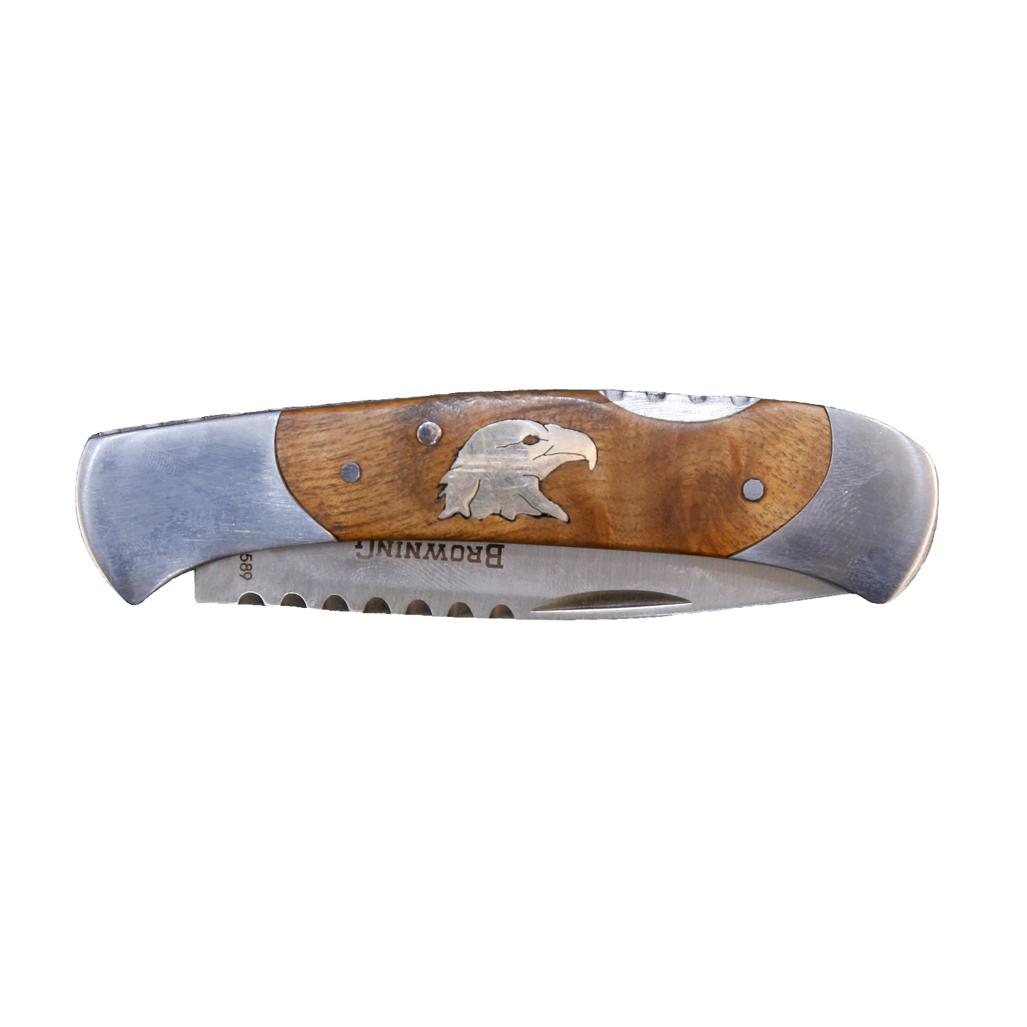 Eagle Head Inlaid Browning knife