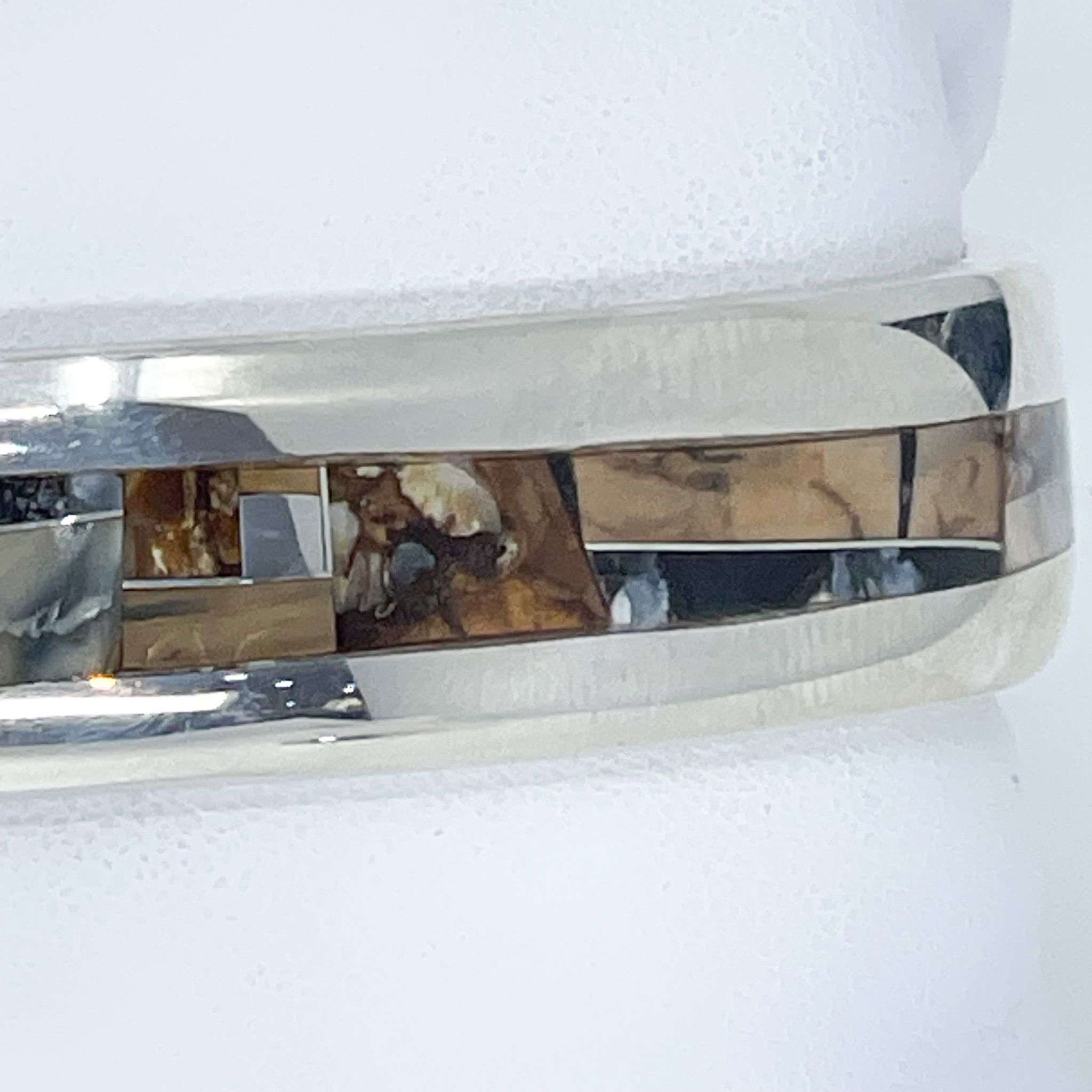 Sterling Silver Gl Cuff Bracelet with Woolly Mammoth Teeth inlay Sterling Silver Gl Cuff Bracelet with Woolly Mammoth Teeth inlay
