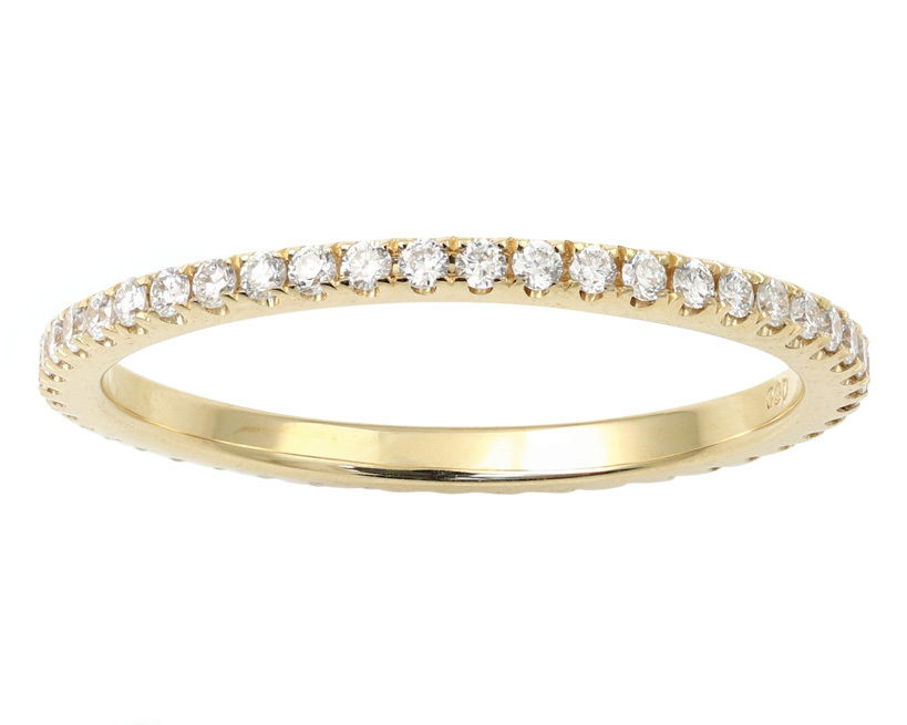 14 kt Yellow Gold.32 ct DiamondsEternity Size 6 Diamond Eternity Band