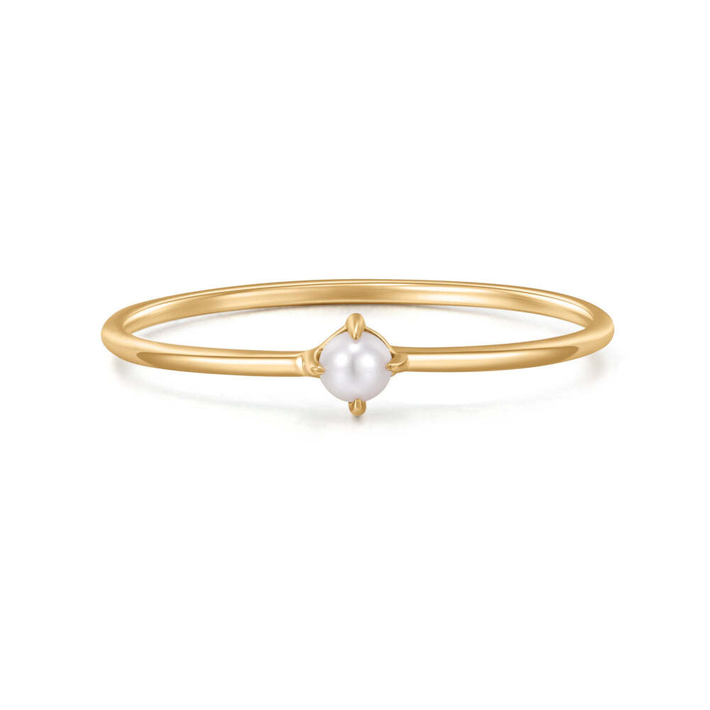 FANTASIA | White Pearl Stacker Ring