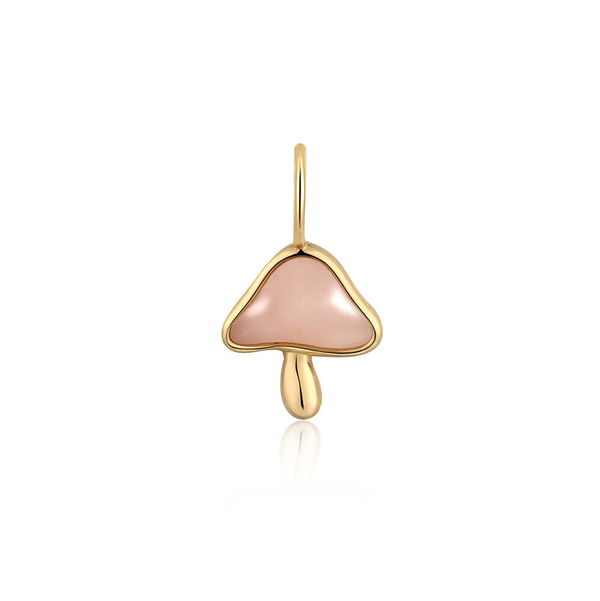 Closeup photo of TRUFFLE | Powder Opal Mushroom Charm