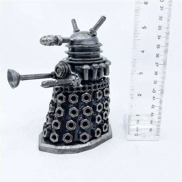 Closeup photo of Dr.Who Dalek Figurine