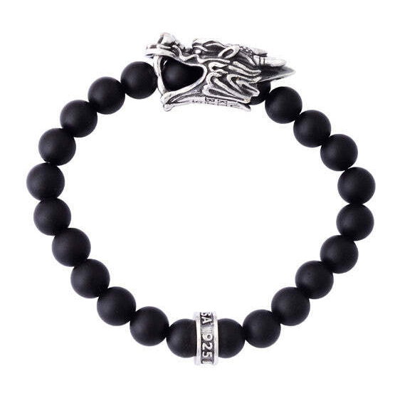 Closeup photo of Dragon's Head Bead Bracelet