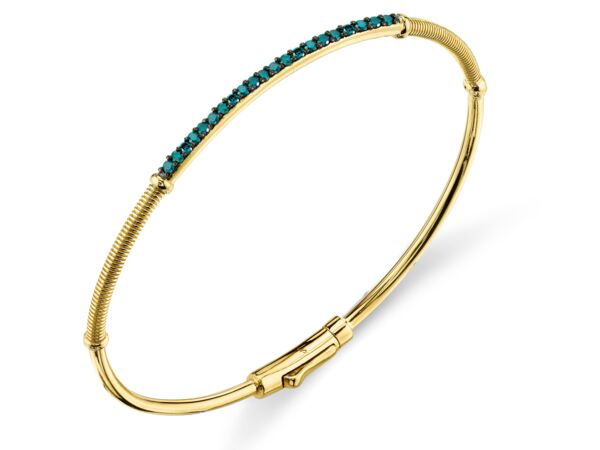 Another shot of BLUE DIAMOND AND STRIE DETAIL BRACELET