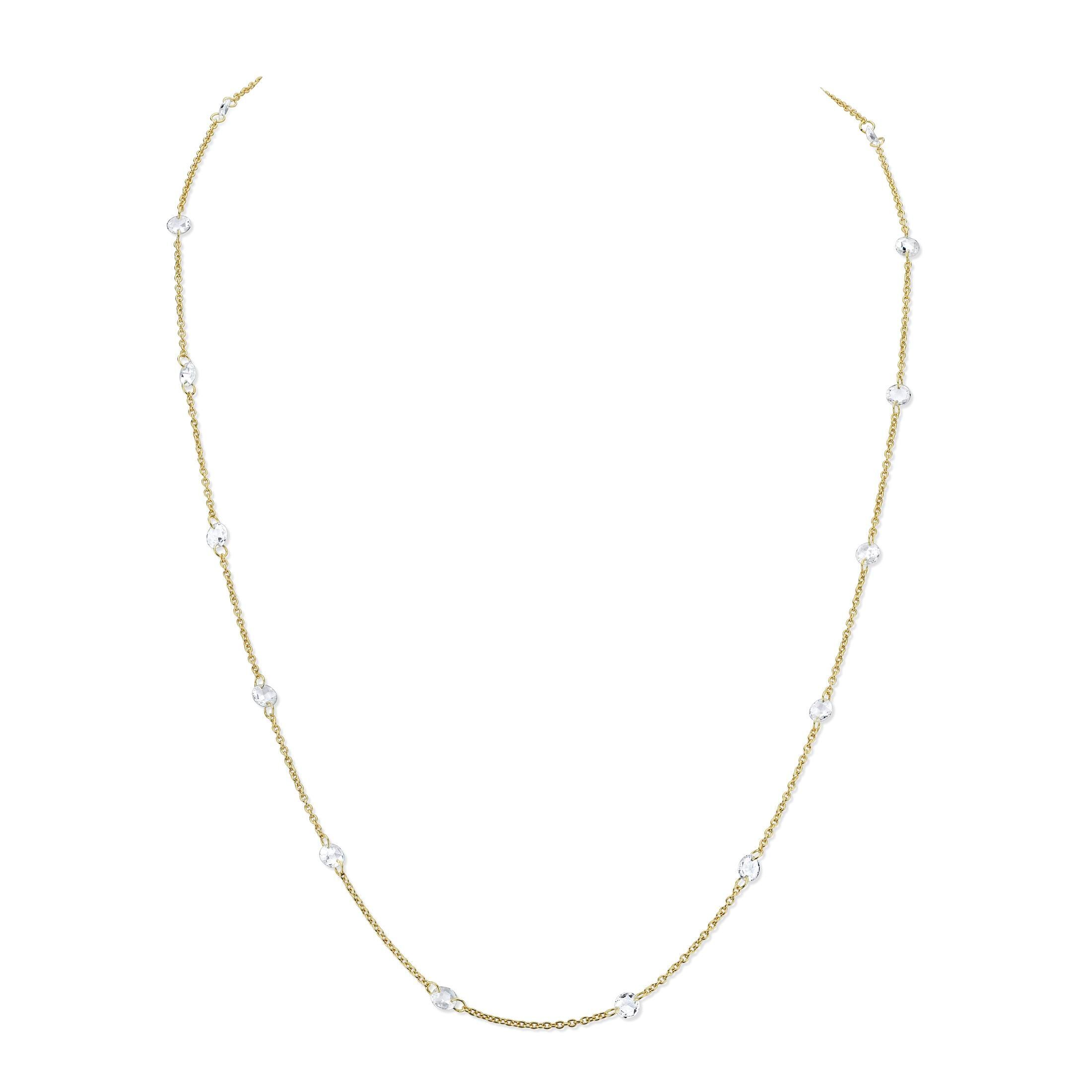 ROSE CUT WHITE DIAMOND CHAIN
