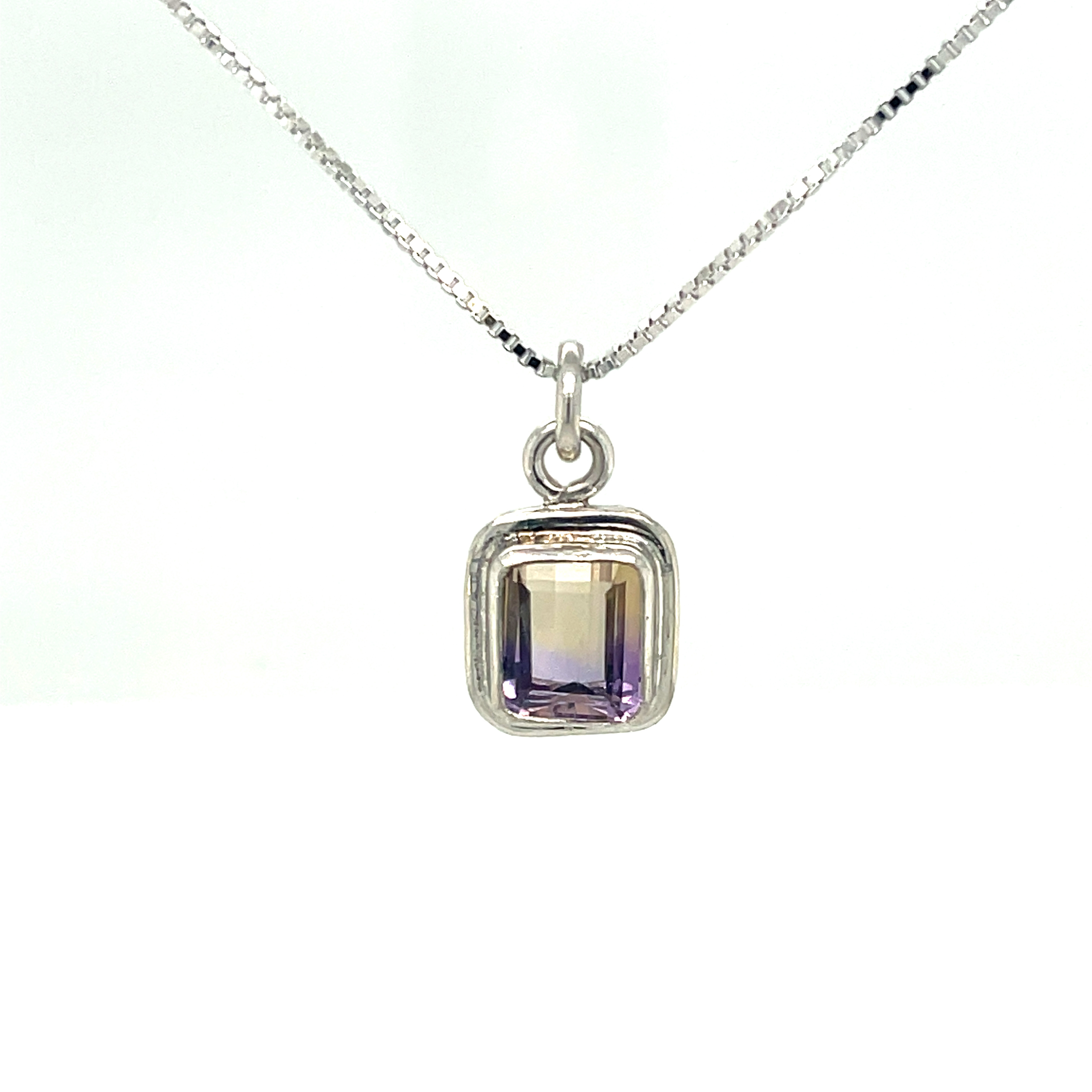 Colorado mined ametrine. Mined and cut by a local Denver artist named Robert Michael. Colorado Ametrine Necklace