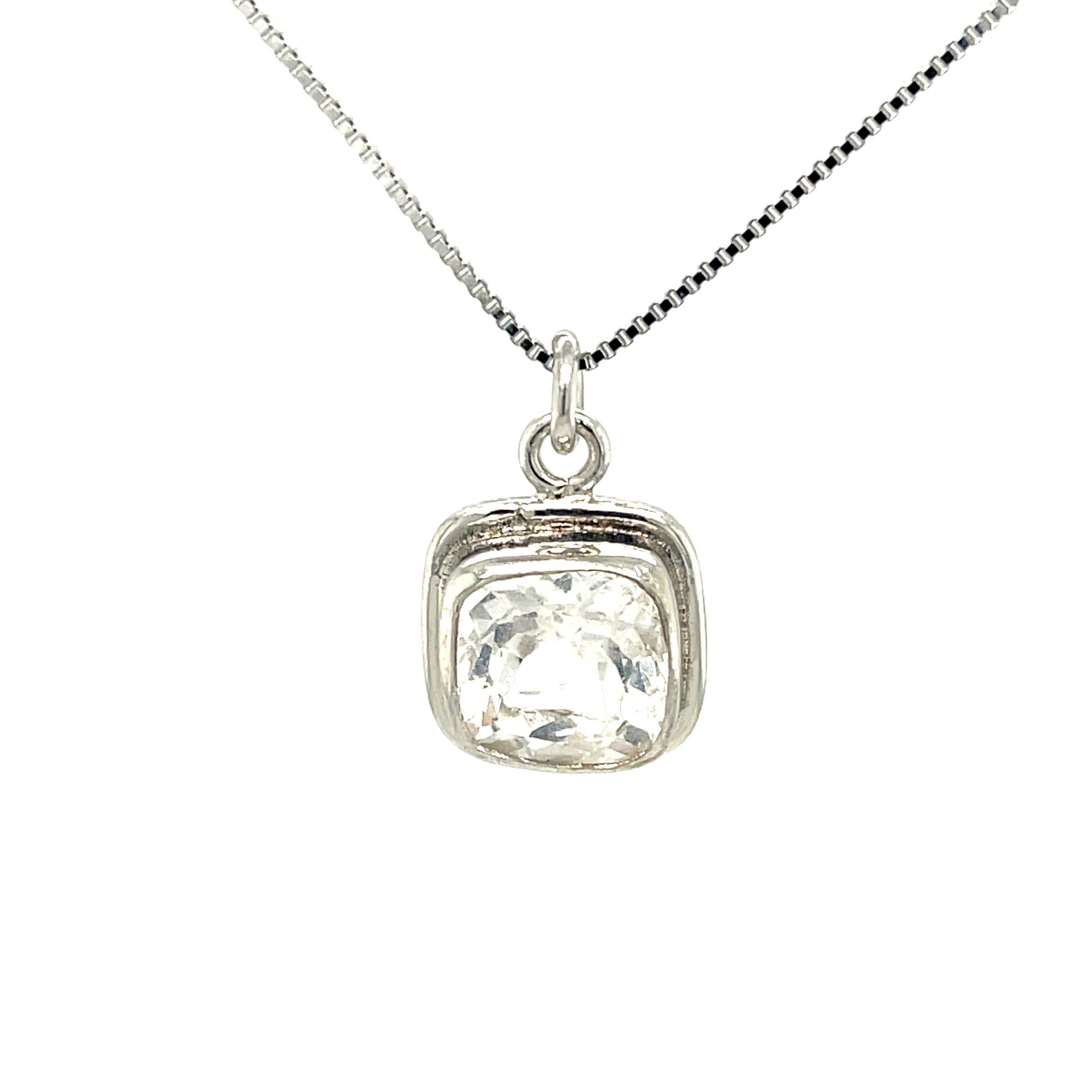 Colorado mined white topaz. Mined and cut by a local Denver artist named Robert Michael. Colorado White Topaz Necklace