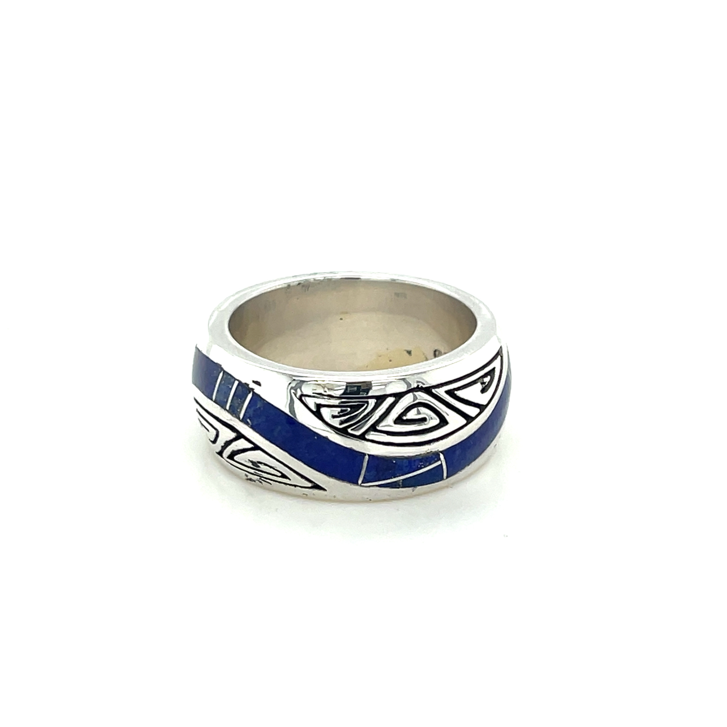 Sterling Silver Lapis Inlay Ring by GL