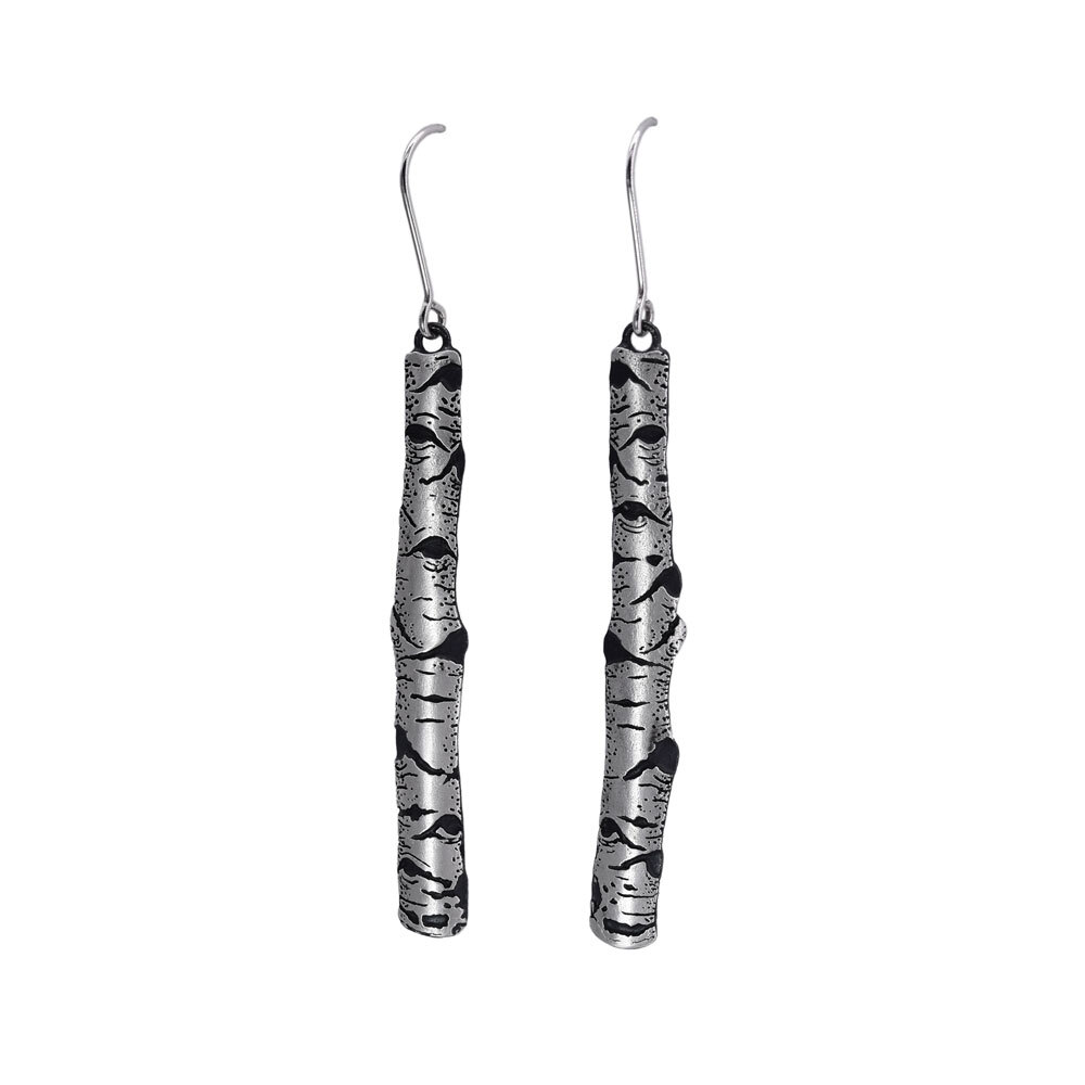 Aspen Allure Skinny 1 7/8” Sterling Silver Earrings