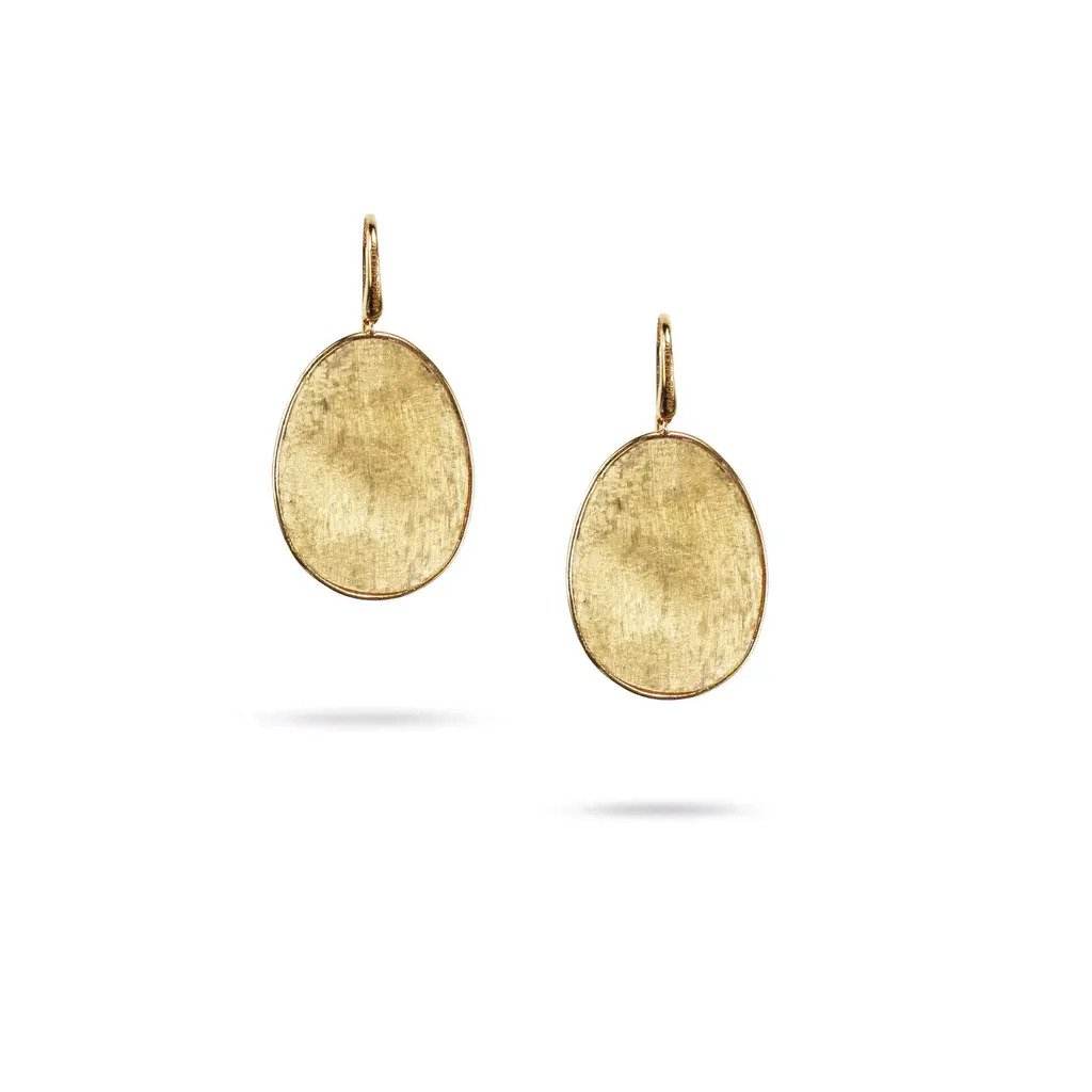 18K Yellow Gold Large Drop Earrings