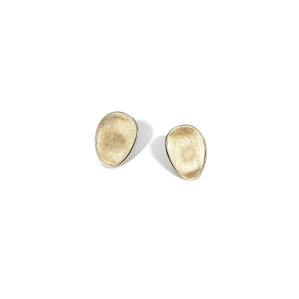 Closeup photo of 18K Yellow Gold Petite Stud Earrings