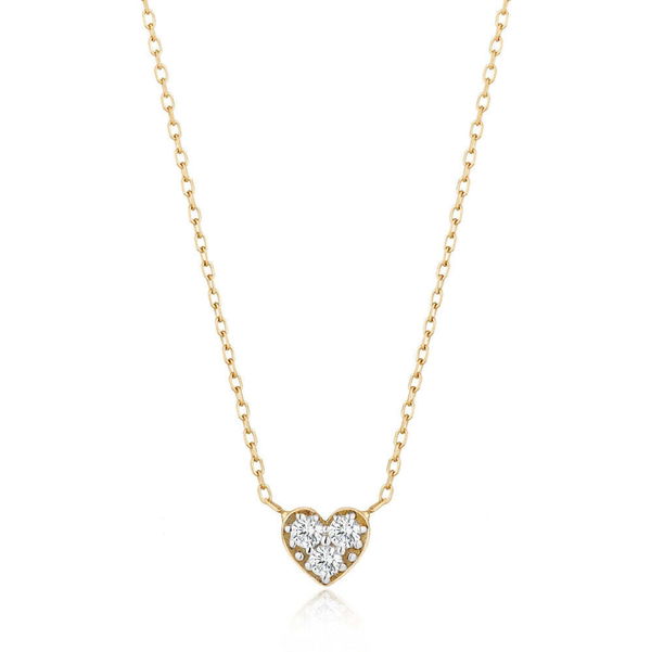 Closeup photo of SOPHIE | Diamond Heart Necklace