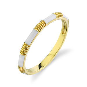 WHITE ENAMEL BAND
