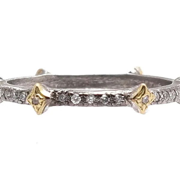 Closeup photo of CRIVELLI STACK BAND RING