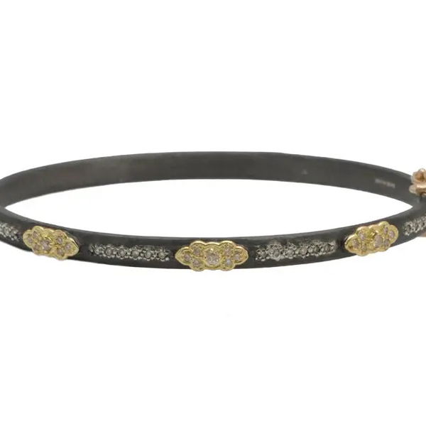 Closeup photo of PAVE HUGGIE BRACELET